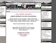 Tablet Screenshot of kulturouseveru.cz